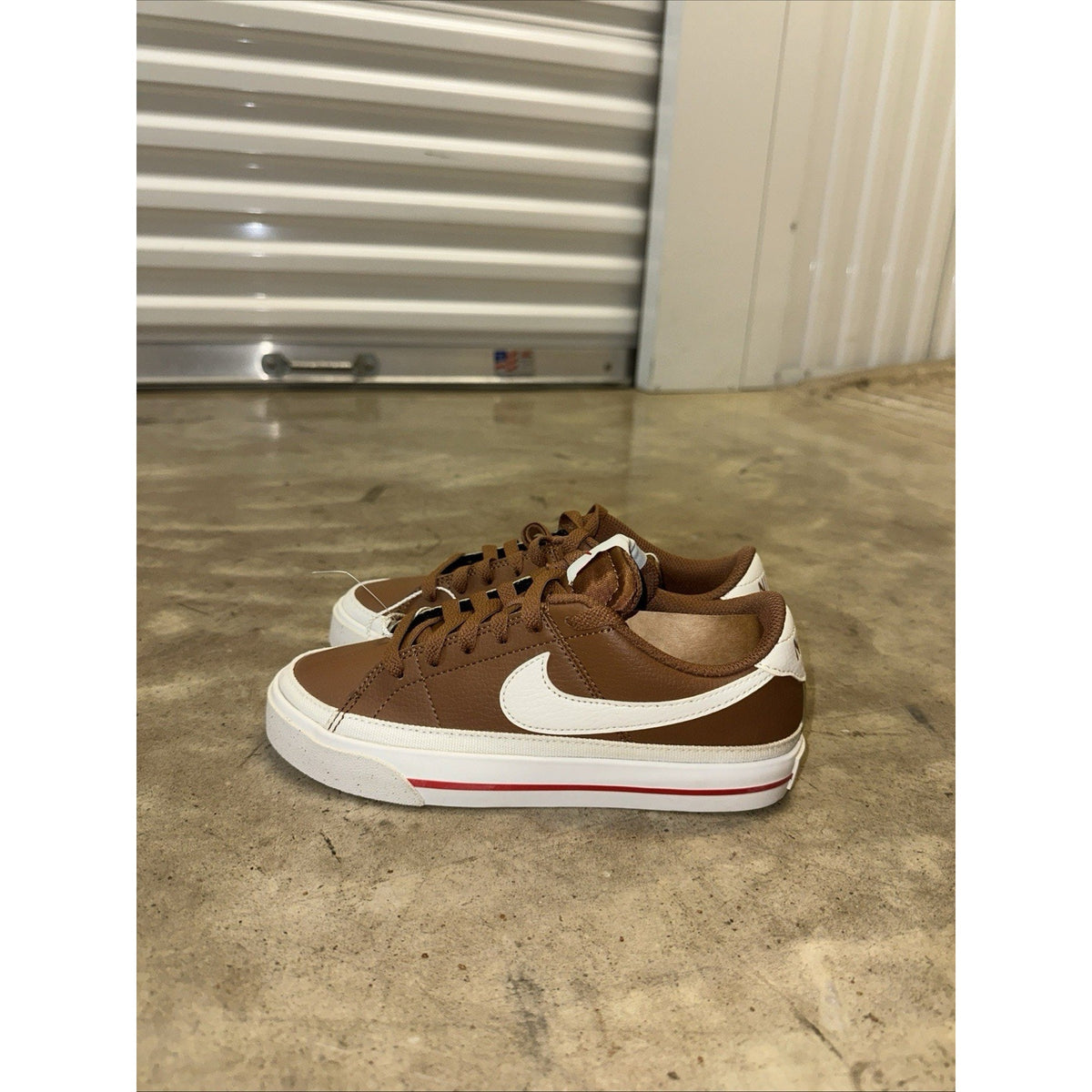 Nike Wmns Court Legacy Next Nature 'Light British Tan/Fire Red/Sail' Size 5