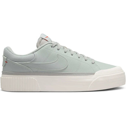 Nike Womens Court Legacy Lift 'Light Silver' Size 9 Platform Leather DM7590-400