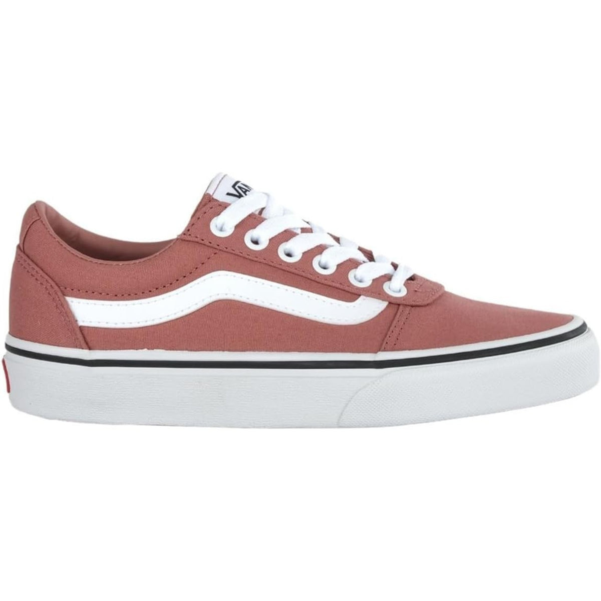 Vans Ward Skate Low Top Canvas Sneakers Dusty Rose & White Size 6 Womens