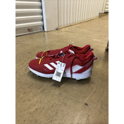 Adidas Icon 7 Team Power Red Metal Baseball Cleats Men's Low Top Size 13 S23861