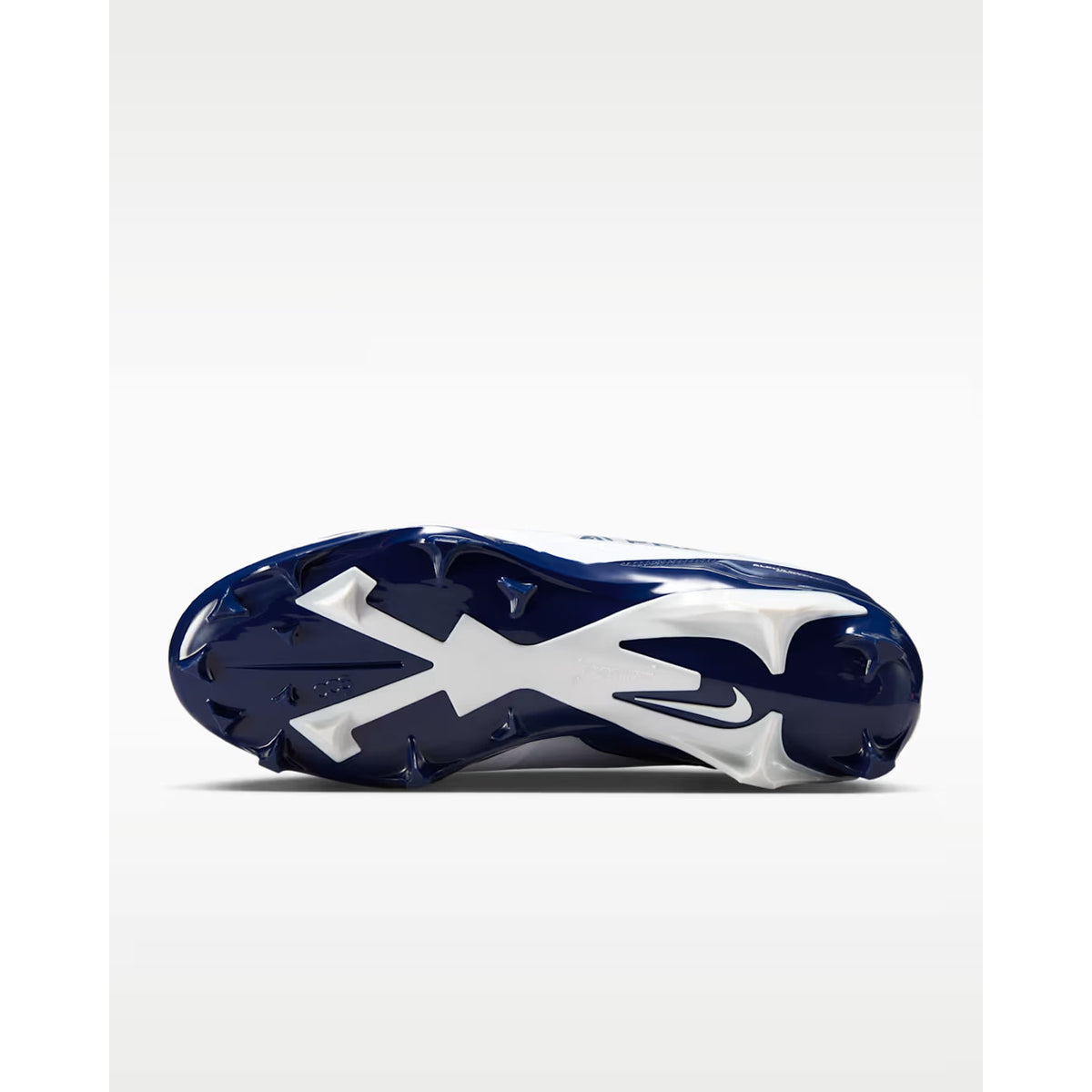 Nike Alpha Menace 4 Pro White Navy Blue Football Cleats - Men's Sz 11.5