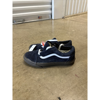 VANS Men’s 7.5 Wmns 9 Old Skool Fuzzy Navy Blue Suede Gum Sole
