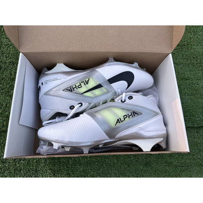 Nike Men's 11.5 Alpha Menace 4 Pro Football Cleats White Gray FD7037-100 NEW