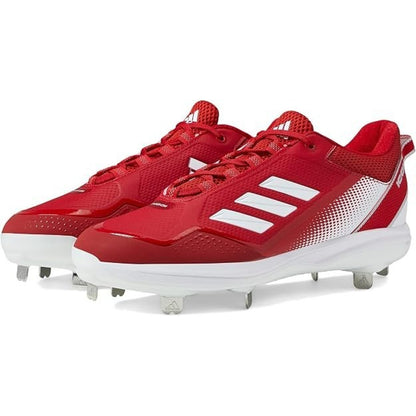 Adidas Icon 7 Team Power Red Metal Baseball Cleats Men's Low Top Size 13 S23861