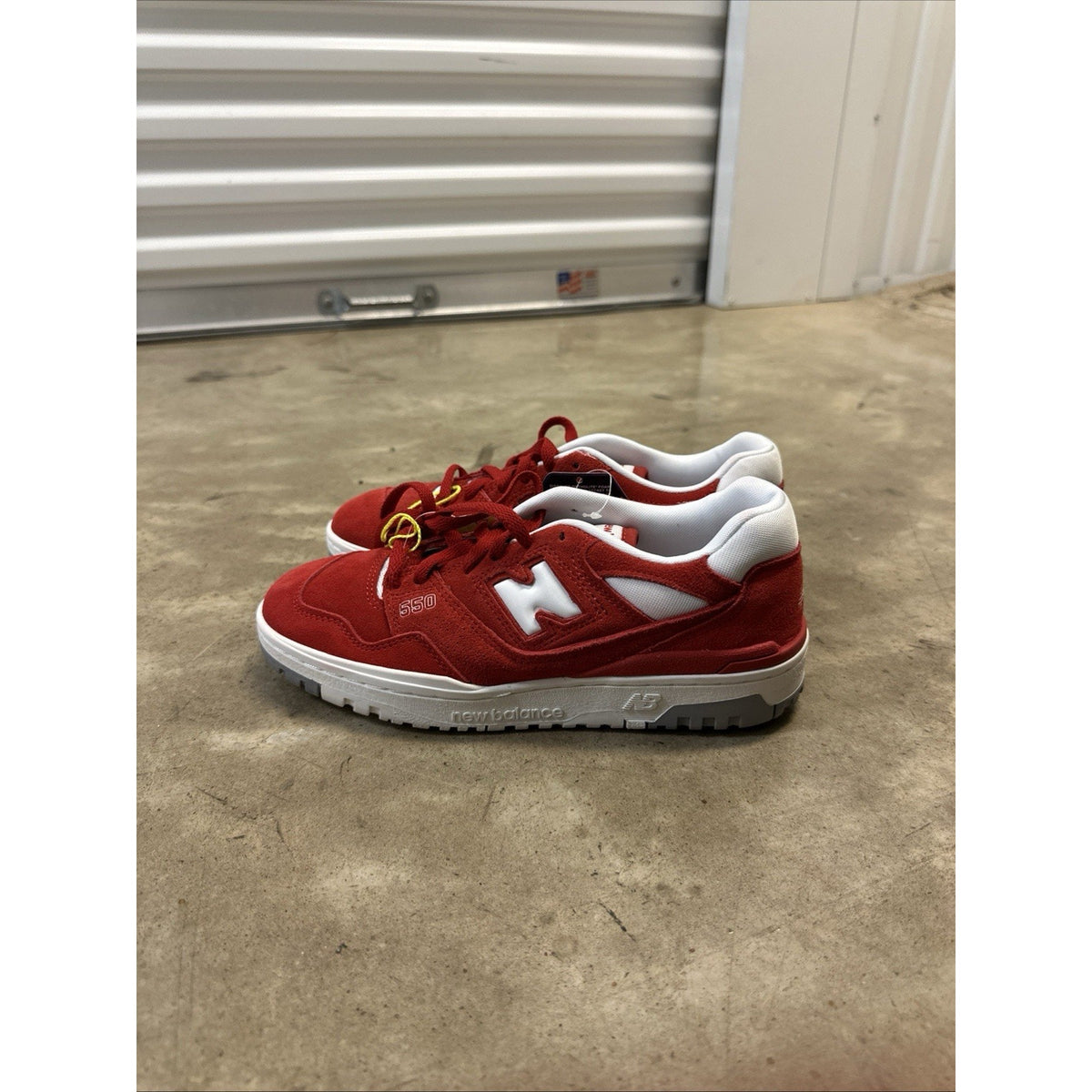 New Balance 550 Low Suede Team Red Basketball Athletic Trainers BB550VND Men 7.5