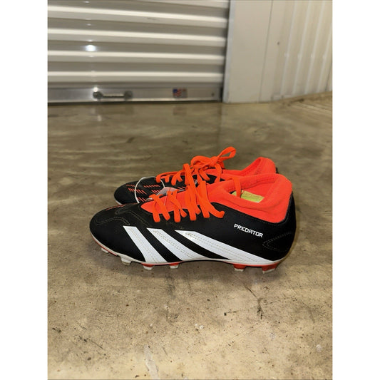 Adidas Predator League FG Soccer Cleats – Black/White w/ Orange Men’s Size 5