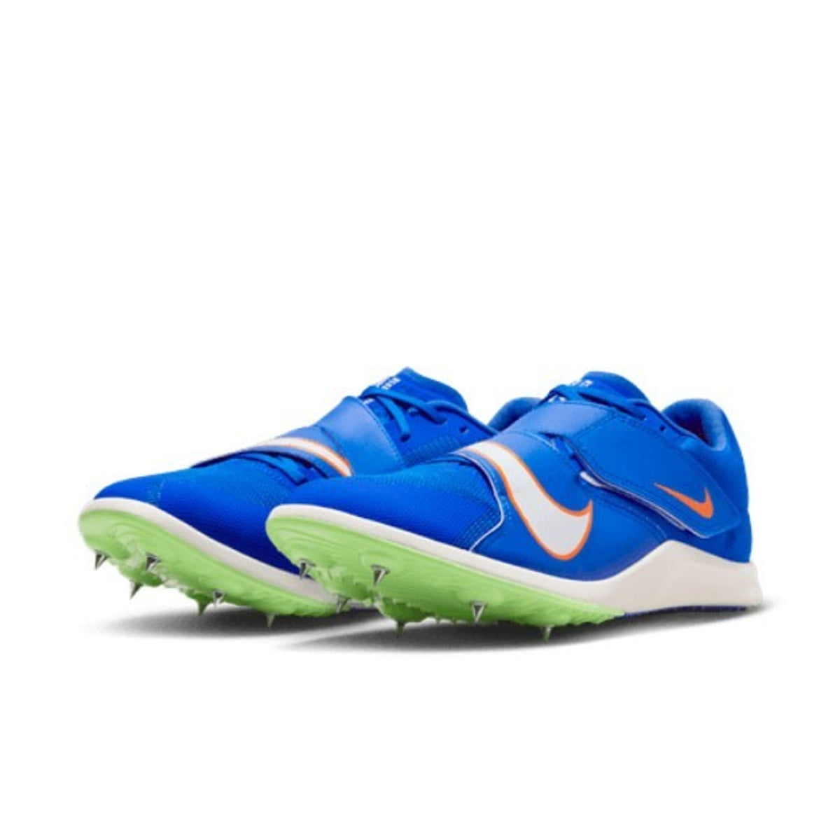 Nike Rival Jump Spikes Mens Size 10 Racer Blue Orange DR2756-400 Track Field