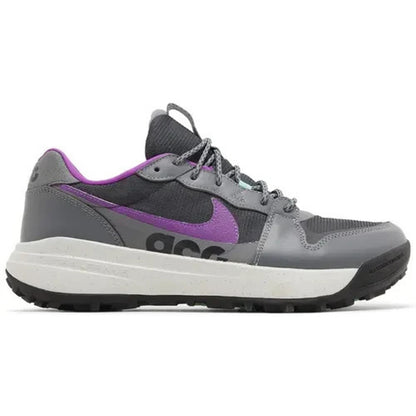 Nike ACG Lowcate Mens Smoke Grey Vivid Purple New Sneakers Hiking Shoes Size 7.5