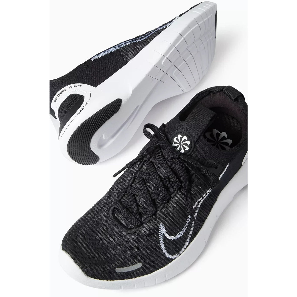 Nike Free RN FlyKnit Next Nature Black White FB1276-002 Size 9.5 Women’s