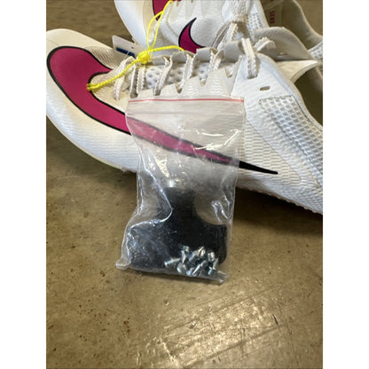 Nike Rival Sprint Track Spikes DC8753-101 White Pink Size 12.5 Mens Running