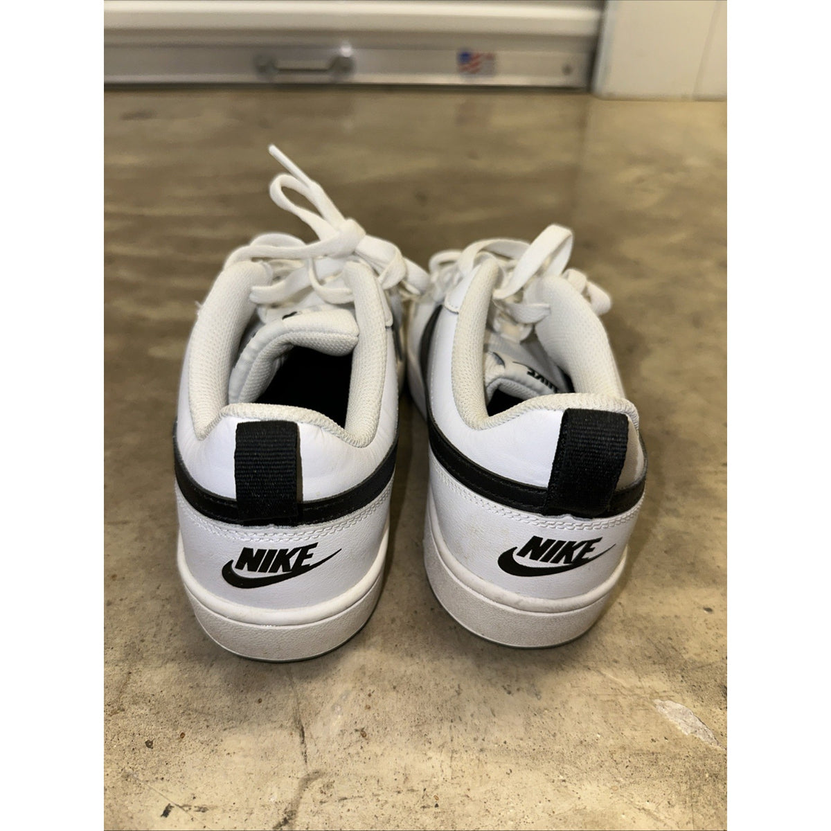 New Nike Court Borough Low 2 GS White Black Sneakers Shoes Size 7Y BQ5448-104
