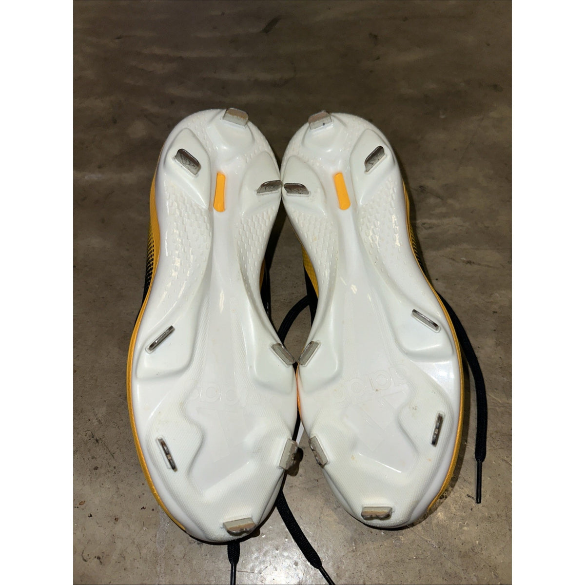Adidas Icon 6 Bounce Mens Metal Baseball Cleats FV9346 Yellow Black Size 7