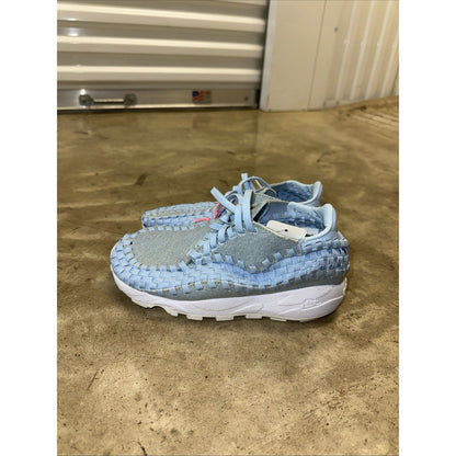Nike Air Footscape Woven Washed Denim Ice Blue Women's - FV6103-400 Size 6.5