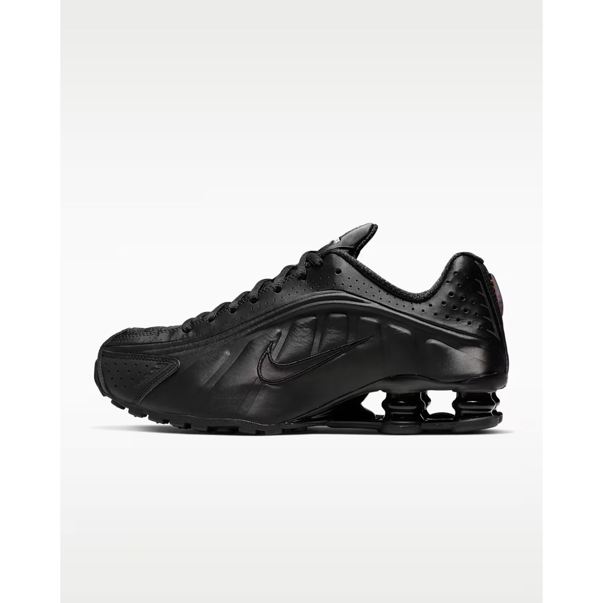 Nike Shox R4 2024 Women’s Size 7 Triple Black Sneakers AR3565-004 NEW!!!