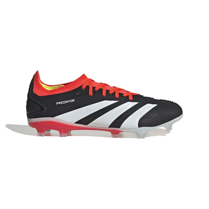 Adidas Predator 24 League Low FG Cleats Black White Orange IG7762 Men's Size 7.5