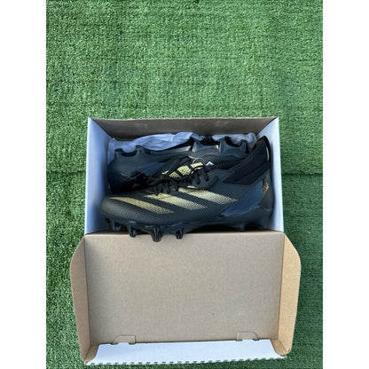 Adidas Adizero Impact Black Gold Football Cleats Mens Size 12