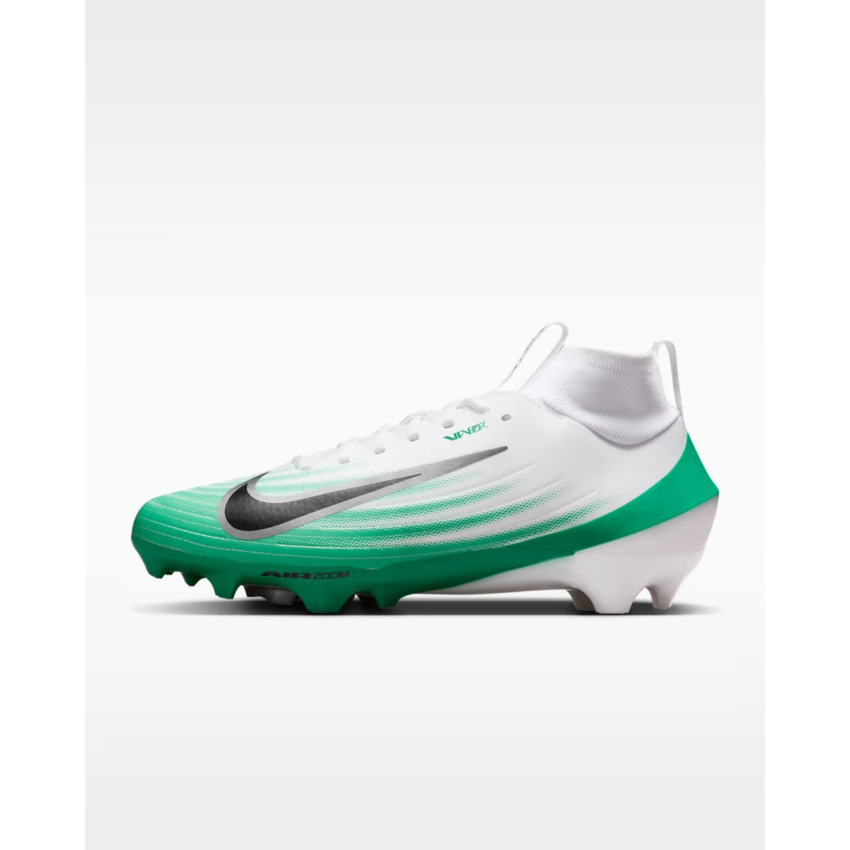 Nike Air Zoom Vapor Pro 1 Green White Football Cleats HM8850-100 Mens Size 6.5/8