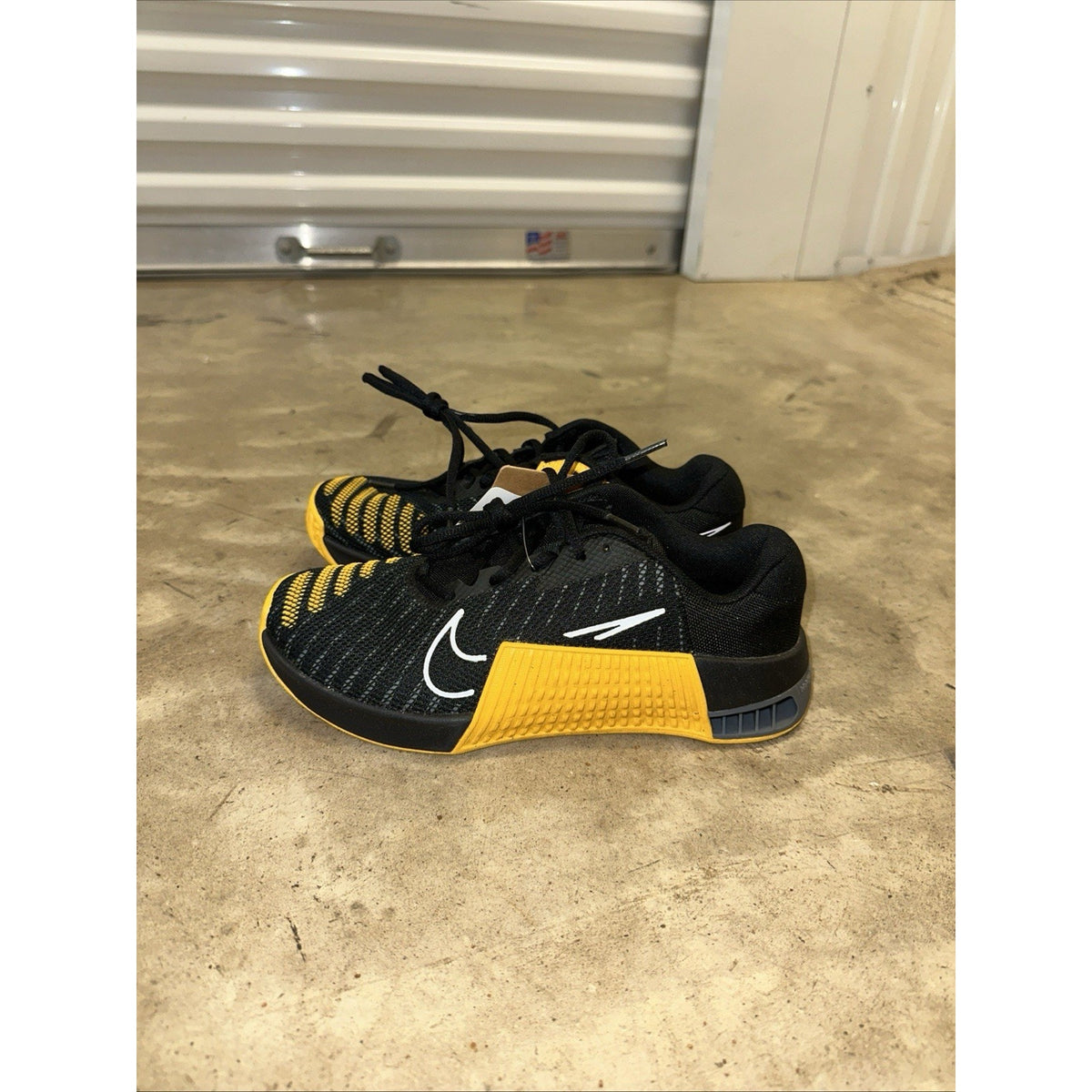 Nike Metcon 9 Black Yellow Gym Training Athletic Men's Shoes Size 6.5 FD5431-004