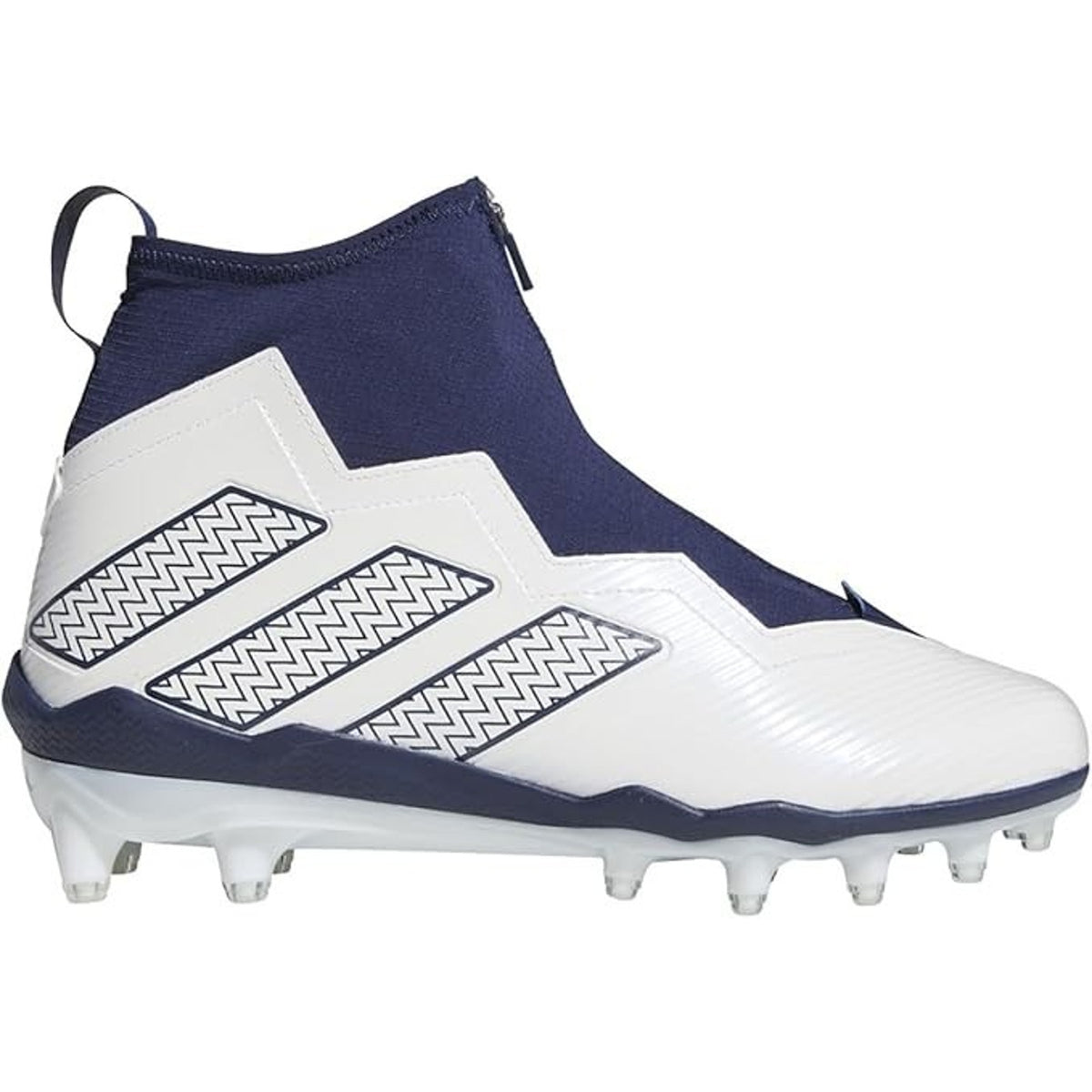 Adidas Nasty 2.0 GV8304 Football Cleats Men's Navy Blue White Zip Up Size 13.5