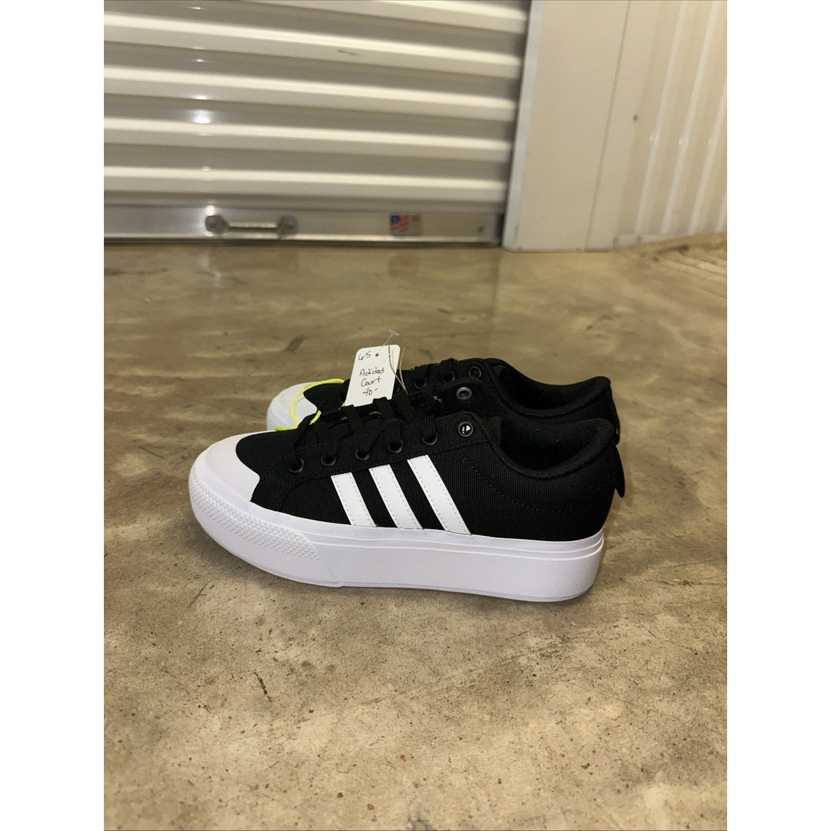 Adidas Bravada 2.0 Platform Core Black Cloud Shoes IE2310 Womens Size 6/6.5