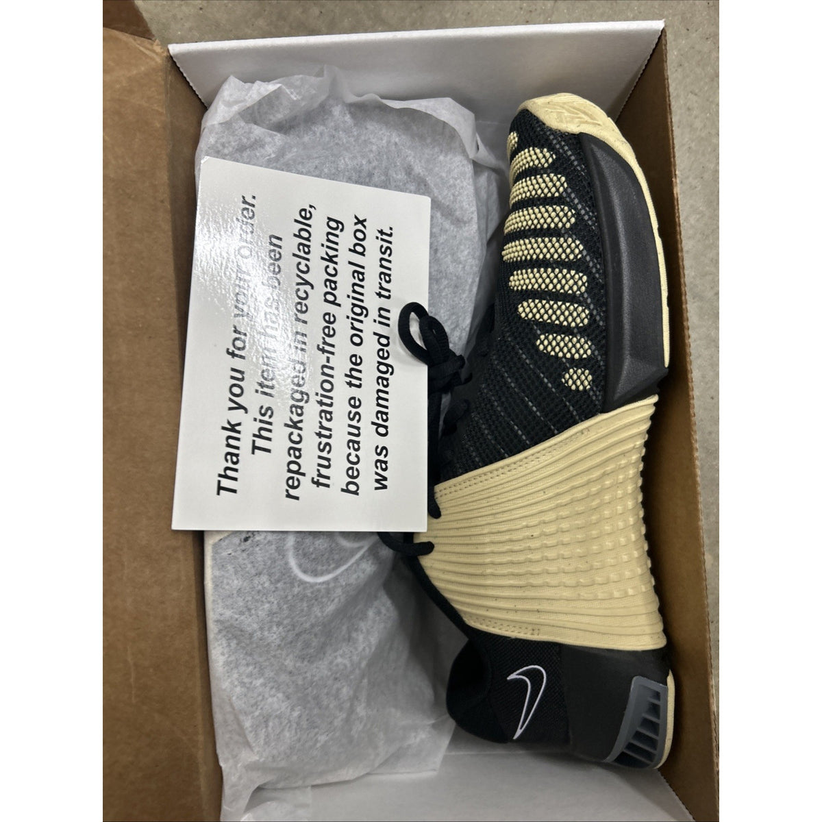 Nike Metcon 9 Black Sesame Gum Mens Size 6.5 Cross Training Shoes DZ2617-007