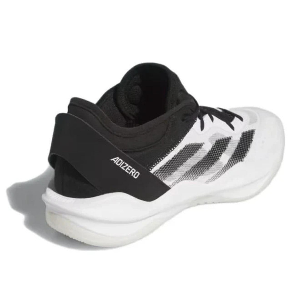 Men's 12/ Wmns: 13 Adidas Adizero Select Black White 2.0 Basketball Shoes-IG6683