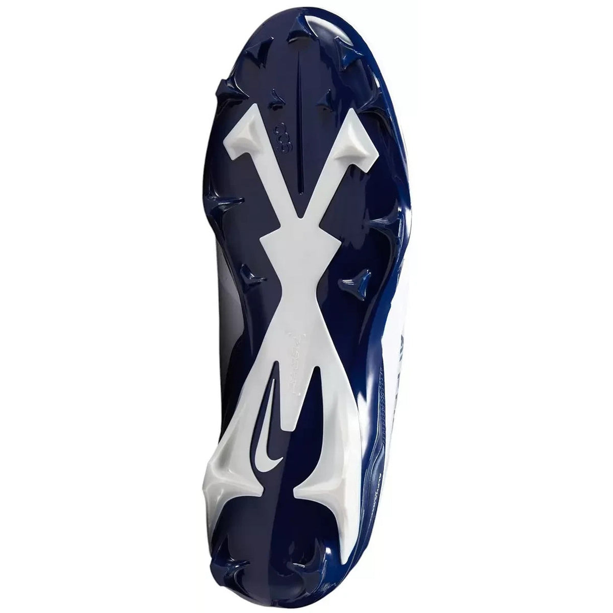 Men's Size 12.5 Nike Alpha Menace 4 Pro White Navy Football Cleats FD7037-104