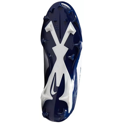 Men's Size 12.5 Nike Alpha Menace 4 Pro White Navy Football Cleats FD7037-104