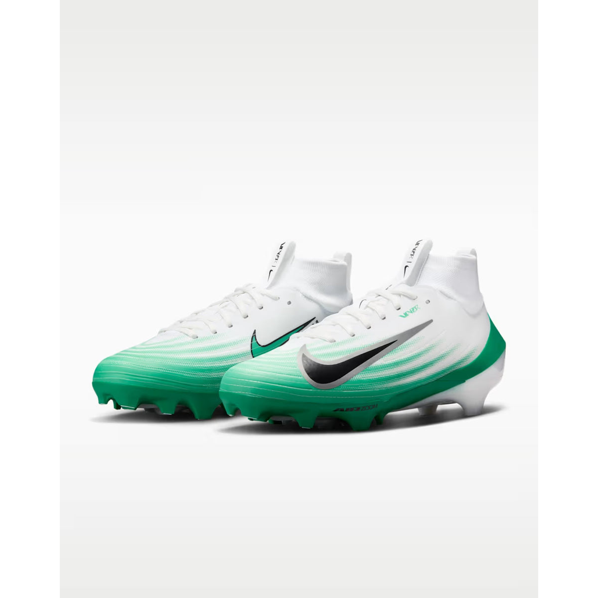 Nike Air Zoom Vapor Pro 1 Green White Football Cleats HM8850-100 Mens Size 6.5/8