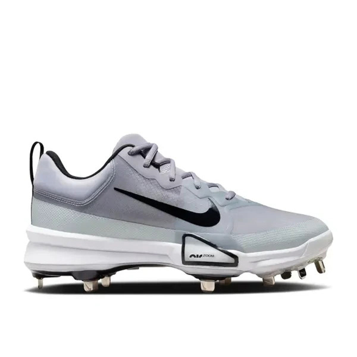 Nike Force Zoom Trout 9 Pro Low Metal Baseball Cleats Gray Men's Size 7.5