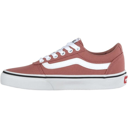 Vans Ward Skate Low Top Canvas Sneakers Dusty Rose & White Size 6 Womens