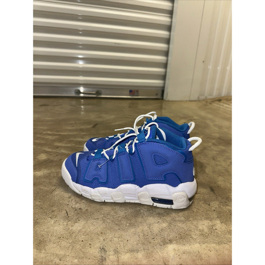 Nike Air More Uptempo Low GS Medium Blue Basketball Shoes DM1023-400 Size 7Y