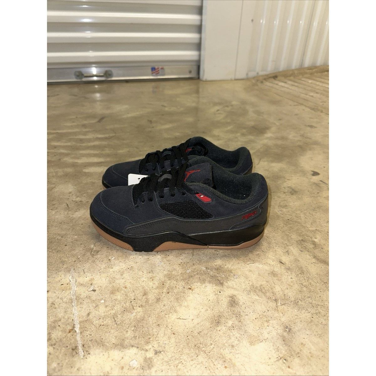 Jordan Air Jordan HF3333-001 Black Red Gum Boys US 7Y Low Top Sneakers