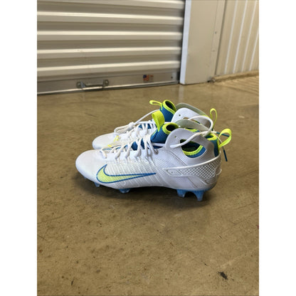 Size 13 - Nike Huarache 9 Elite Mid LAX SE Cleats Blue And Volt Men's FV6149-100