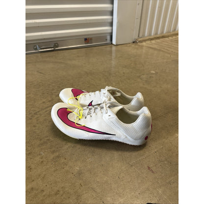 Nike Rival Sprint Track Spikes DC8753-101 White Pink Size 12.5 Mens Running