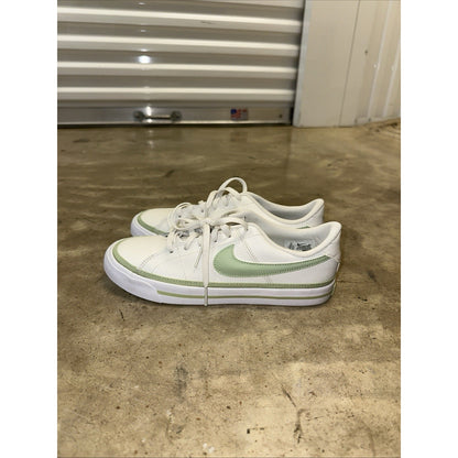 Nike Court Legacy Shoes White Sea Glass Green Youth Kids 6Y DA5380-005 Sneaker