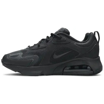 Nike Air Max Shoe Kids 7Y 200 Triple All Black Casual AT5627-001 Running Work