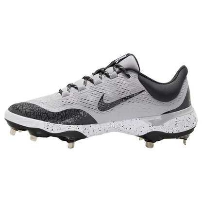 Nike Alpha Huarache Elite 4 Low Gray Black Baseball Cleats DJ6521 004 Men's 16