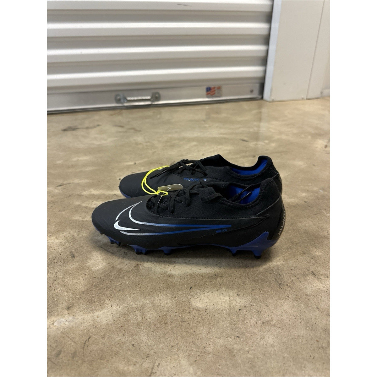 Nike Phantom GX Pro FG Black Blue Soccer Shoes Cleats Mens Size 7.5