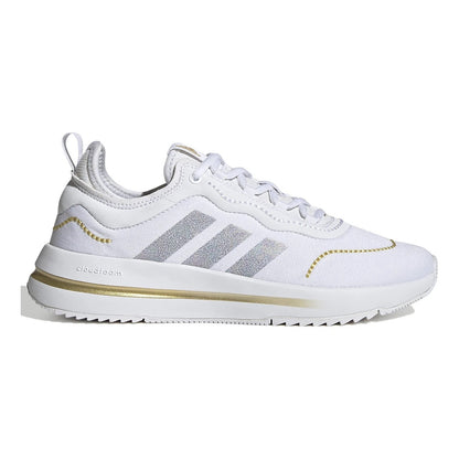 adidas Women's Fukasa Run White/White/Matte Gold Size 8.5