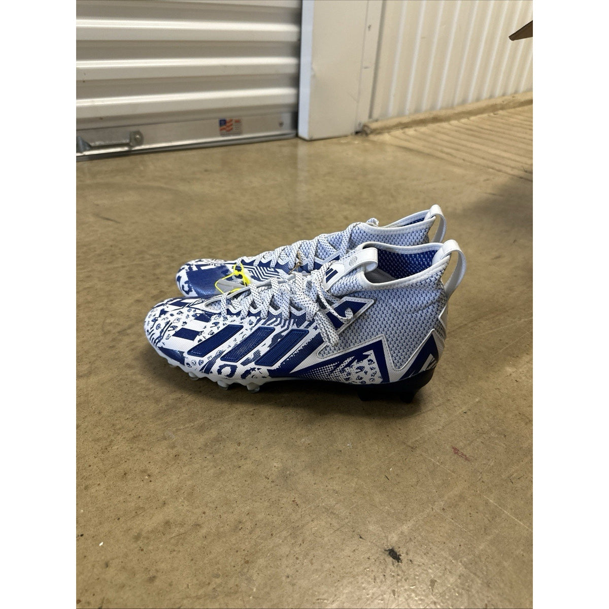 Adidas Freak 23 7v7 SMU Football Cleats Shoes White Blue GW4167 Men's Size 13.5