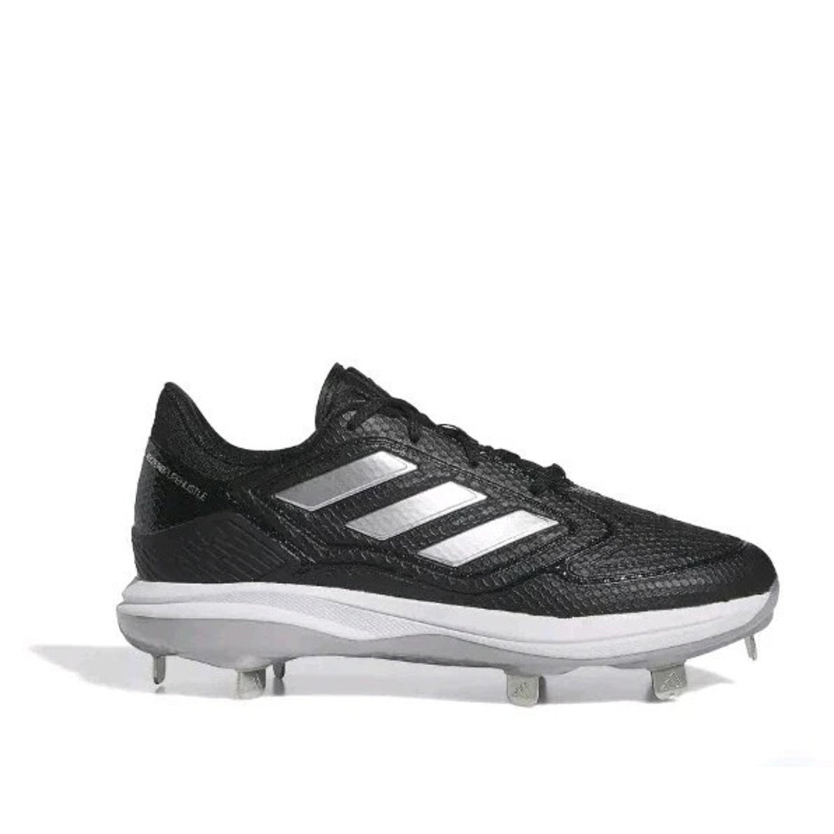 adidas Women's Adizero Purehustle 3 Cleats Core Black/Silver Metallic Size 7