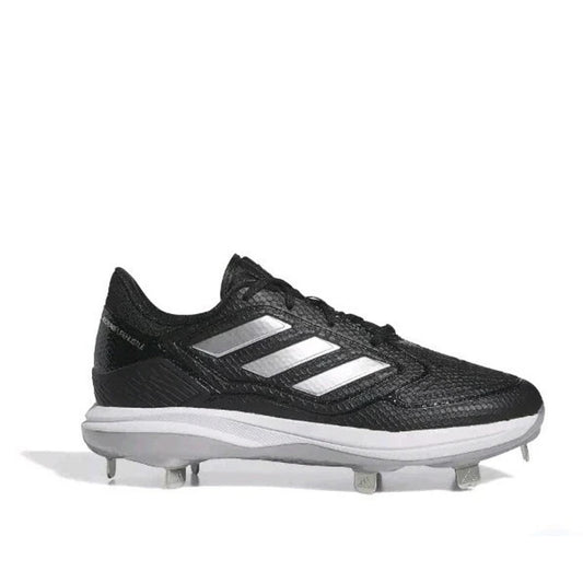 adidas Women's Adizero Purehustle 3 Cleats Core Black/Silver Metallic Size 7