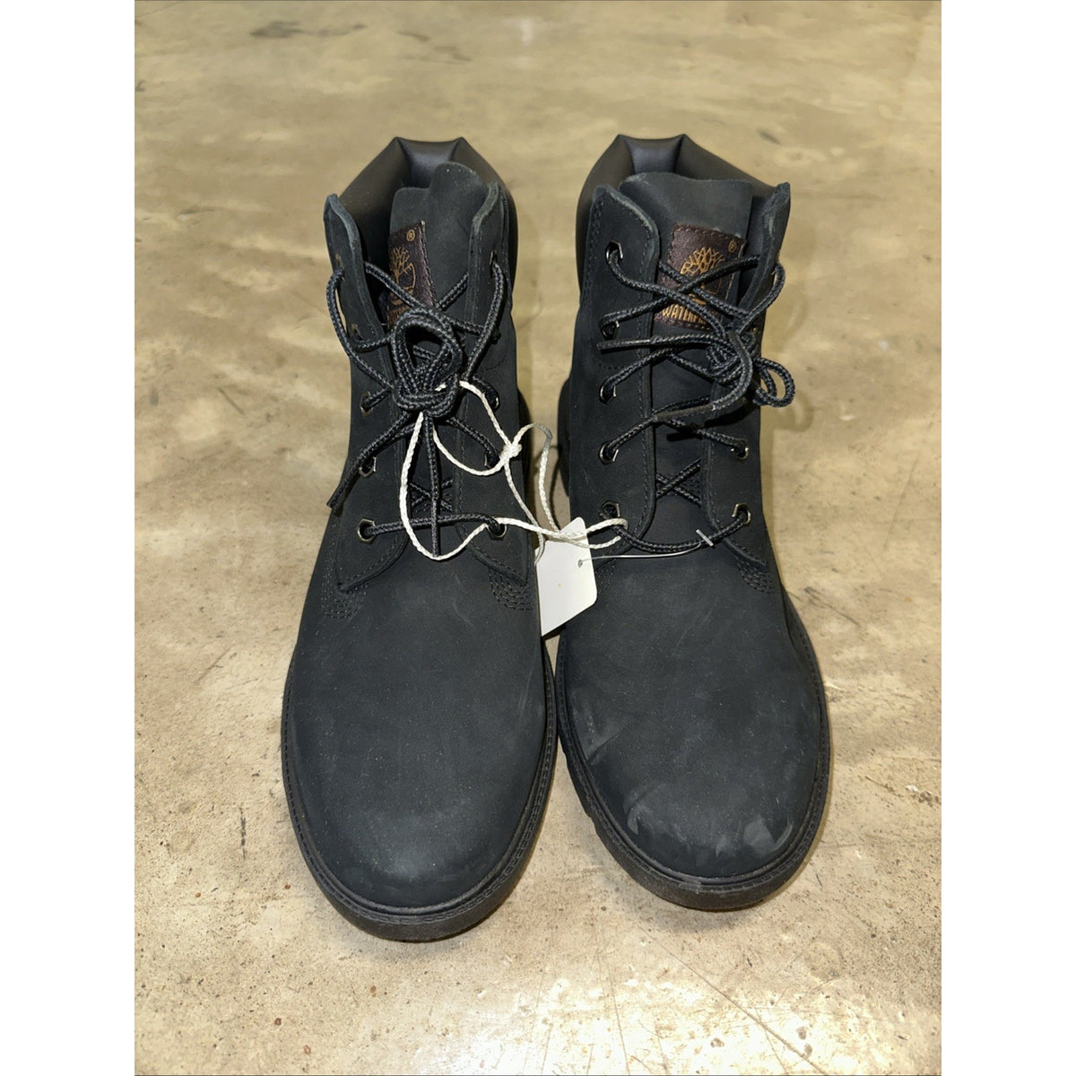 Timberland 6 Inch Premium Waterproof Black Leather Boots Men’s Size 7