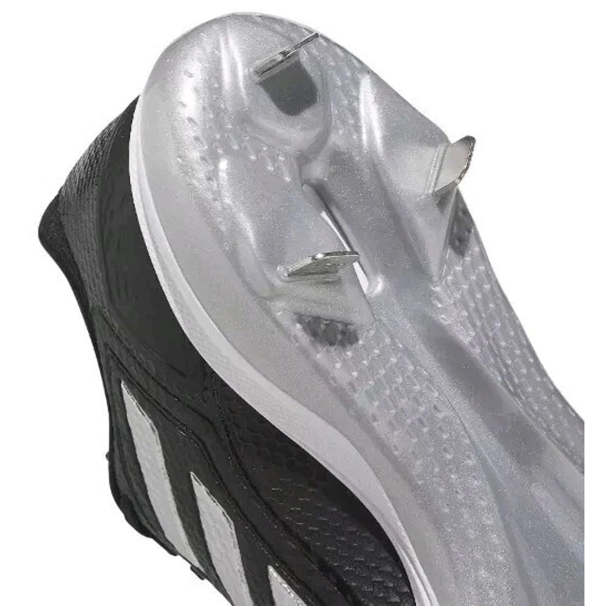 adidas Women's Adizero Purehustle 3 Cleats Core Black/Silver Metallic Size 7