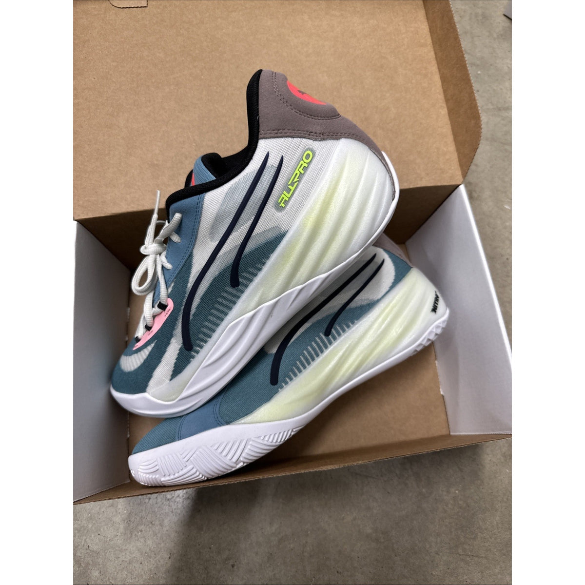 NEW Puma All-Pro Nitro 'Bold Blue Koral Ice' 379079-03 Men's Size 12