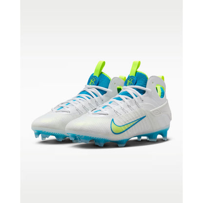 Size 13 - Nike Huarache 9 Elite Mid LAX SE Cleats Blue And Volt Men's FV6149-100