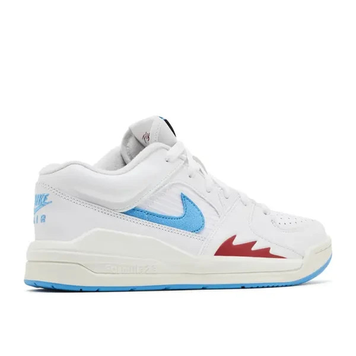 New Nike Women's Jordan Stadium 90 Shoes - White/ Dark Powder Blue Size 10.5