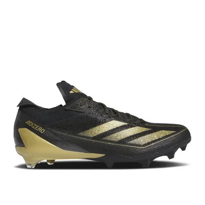 Size 5 - Adidas Adizero Electric Black Gold Metallic Football Cleats