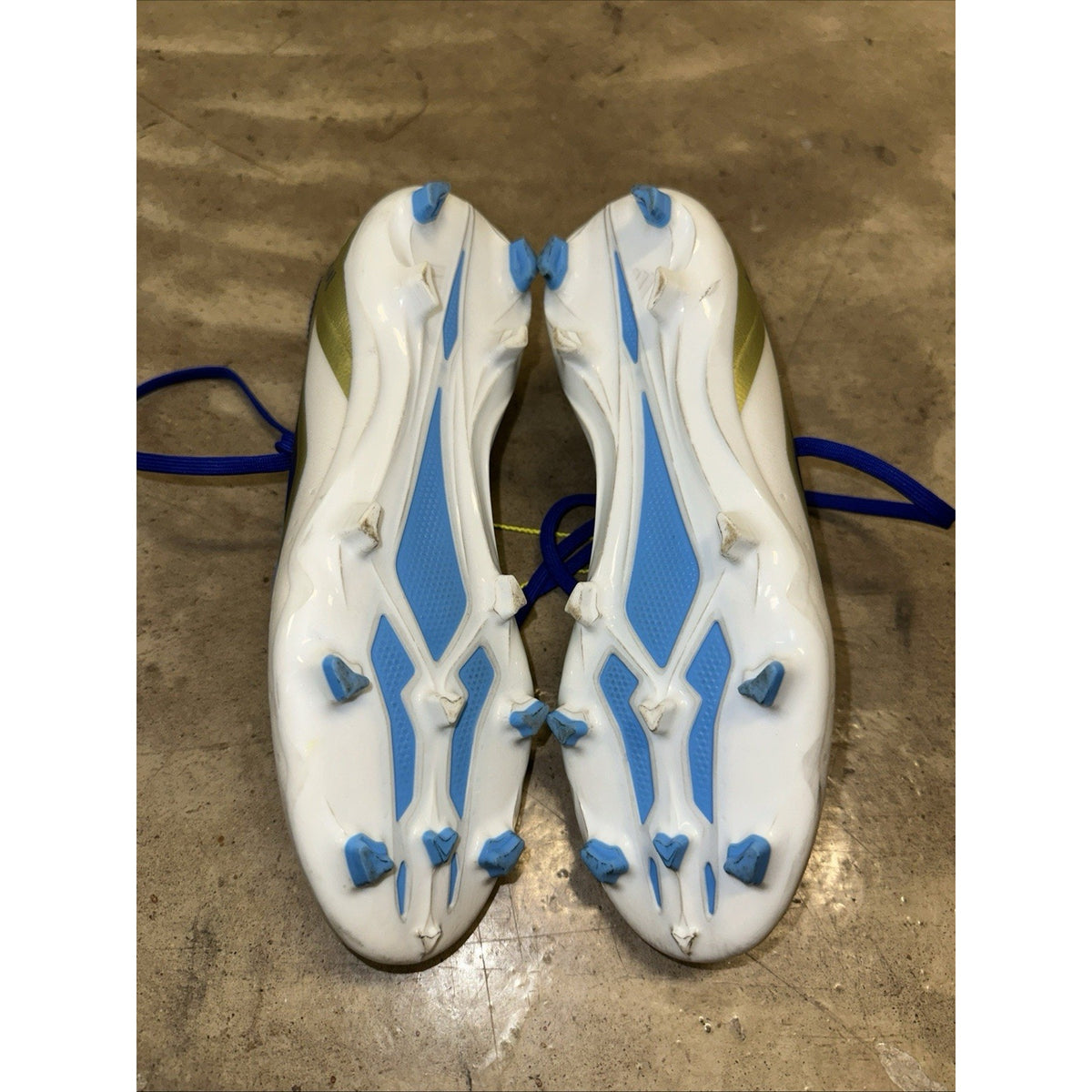 Adidas X Crazyfast Messi.3 FG Soccer Cleats Blue Gold GZ5146 Mens 5.5